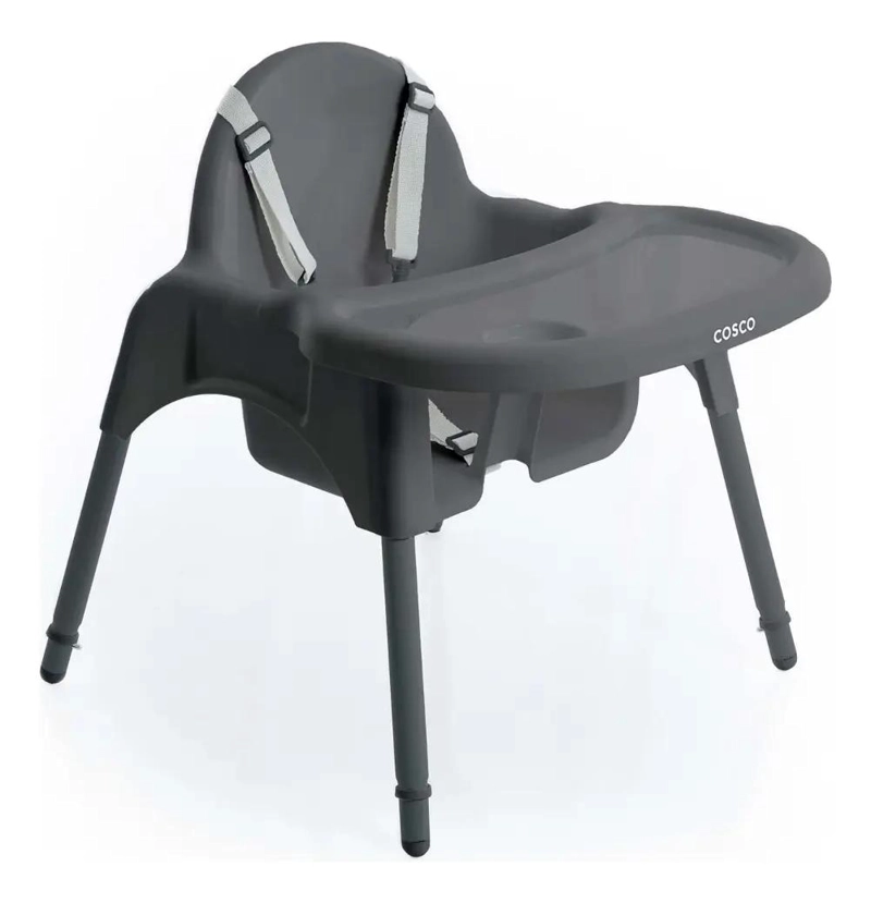 SILLA DE COMEDOR COMPACTA PARA NIÑOS HASTA 15 KG COLOR GRIS - 4
