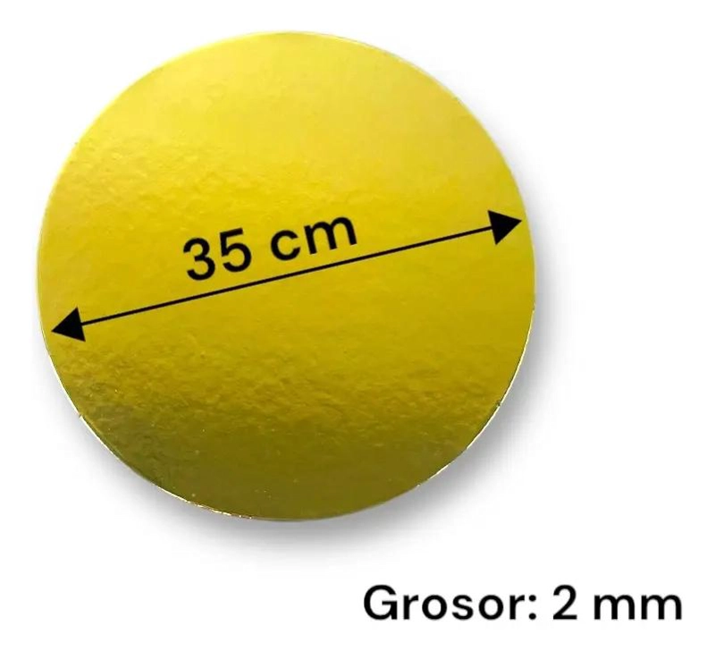 BANDEJA BASE REDONDA PARA TORTAS DE 35 CM CON DISEÑO RESISTENTE - 2