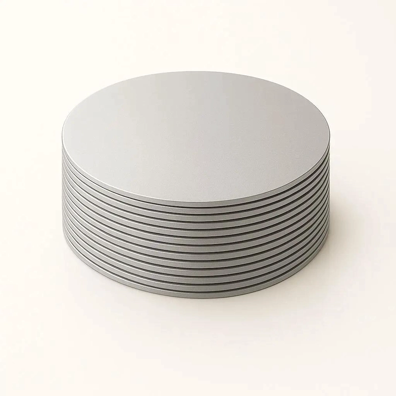 SET DE 6 BANDEJAS RESISTENTES PLATEADAS DE 35 CM PARA TORTAS - 3