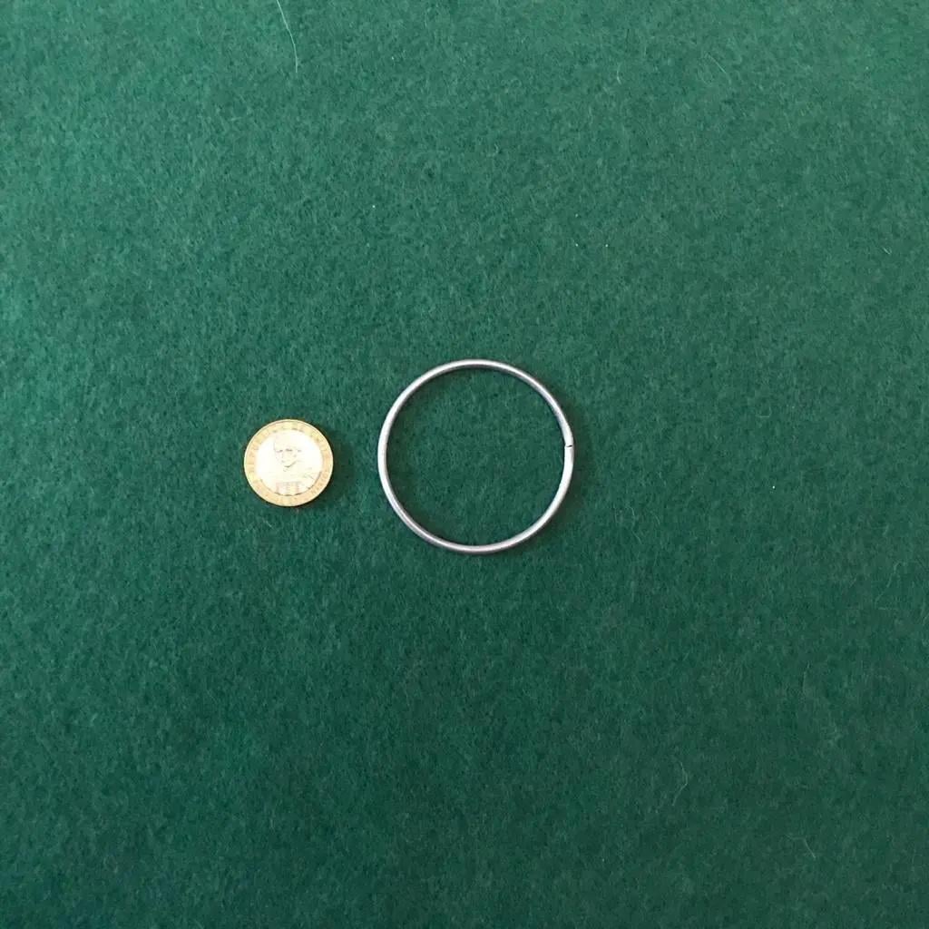12 ARGOLLAS DE ALAMBRE GALVANIZADO DE 5 CM PARA MANUALIDADES - 2