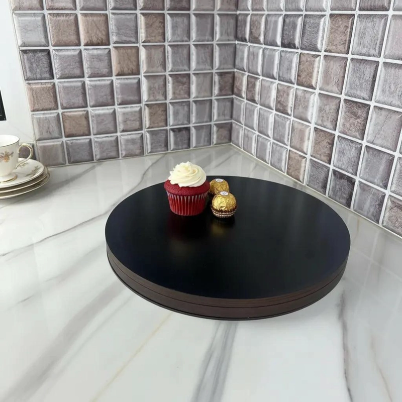SET DE 5 BANDEJAS PARA TORTA DE 35 CM EN MDF CON ACABADO DURADERO - 4