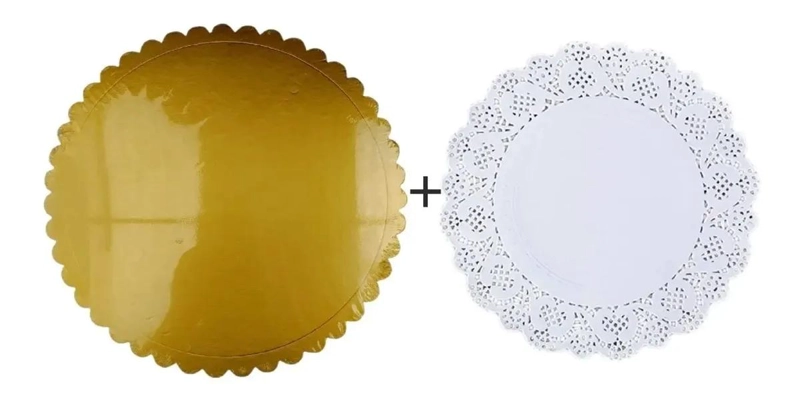 SET DE 10 BANDEJAS GRUESAS DE 30 CM Y 10 BLONDAS DE 26,5 CM PARA TORTAS - 3