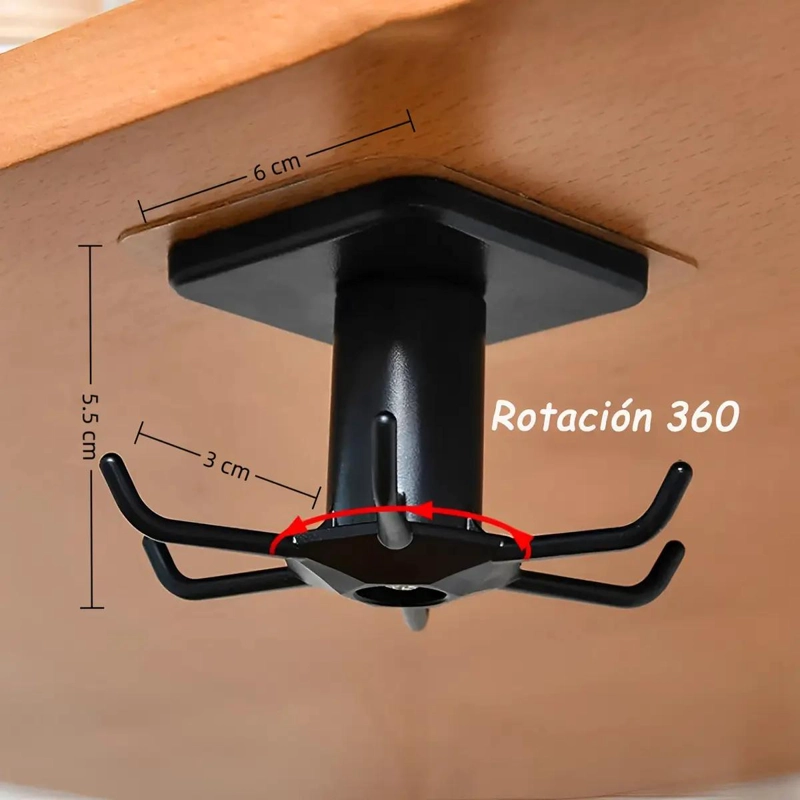 SET DE 2 GANCHOS ADHESIVOS PARA PARED IDEALES PARA COCINA - 2