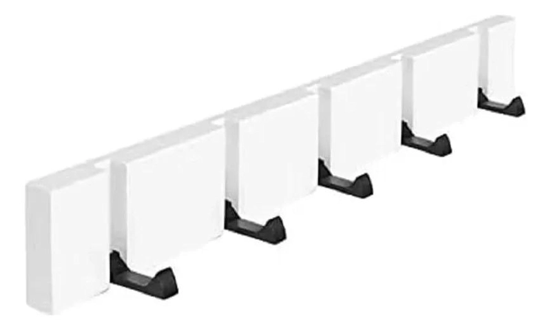 PERCHERO DE PARED EN MADERA CON 5 GANCHOS PARA COLGAR PRENDAS - 3