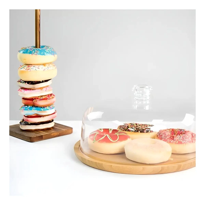 BASE PARA TORTAS CON TAPA Y PORTA CUPCAKES DE 33 CM - 2