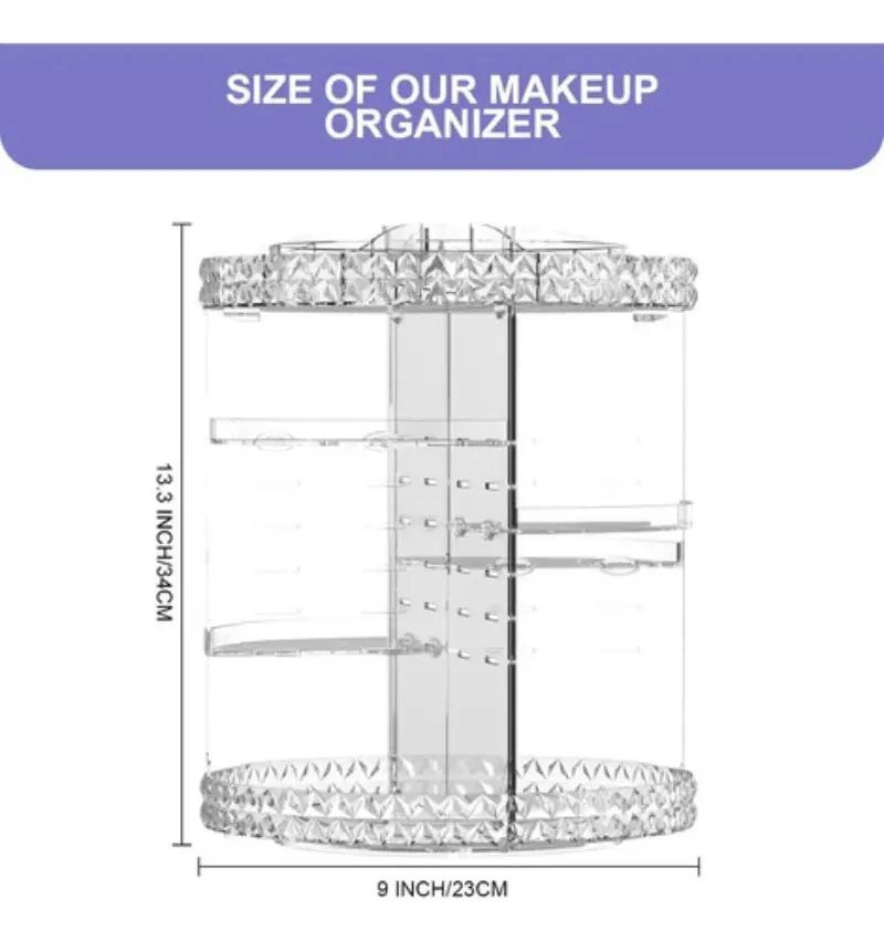 ORGANIZADOR GIRATORIO PARA COSME TICOS EN ACRILICO TRANSPARENTE - 2