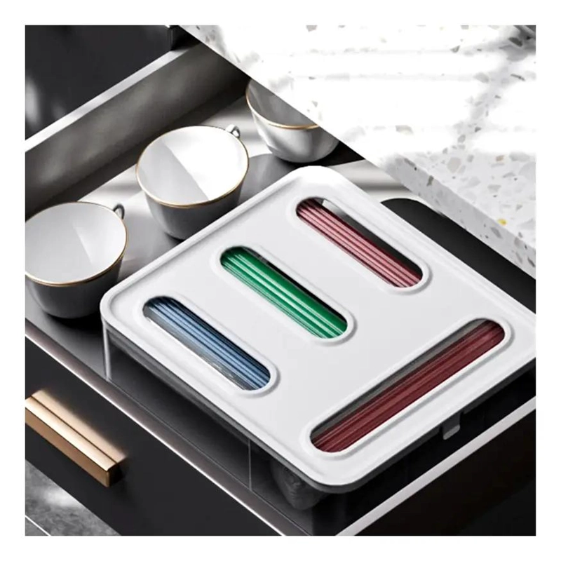 ORGANIZADOR DISPENSADOR PARA BOLSAS DE ALIMENTOS CON DISEÑO PRACTICO - 3