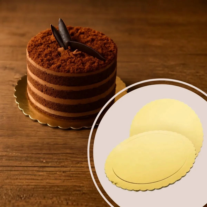 SET DE 12 BANDEJAS PARA TORTA DE CARTON DURO DE 40 CM DE DIAMETRO - 4