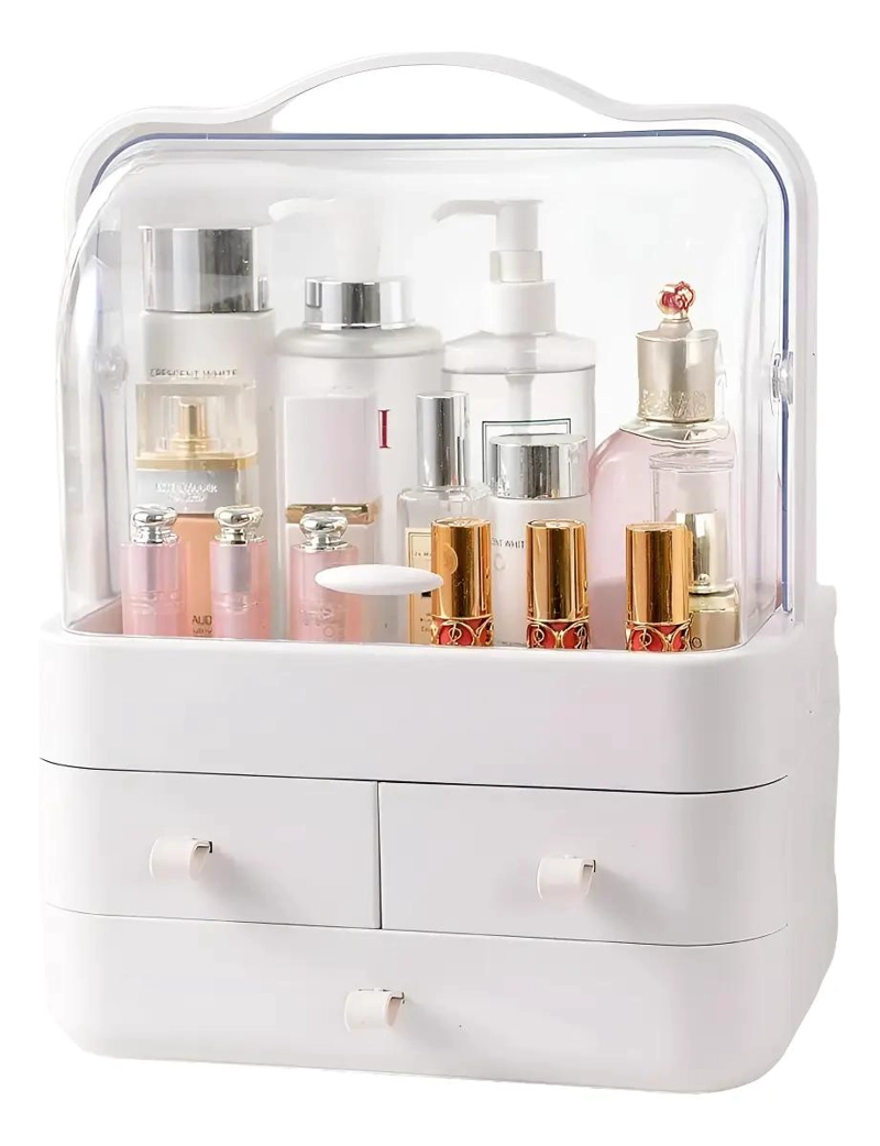CAJA ORGANIZADORA PORTATIL PARA COSME TICOS Y MAQUILLAJE MULTIUSO - 1