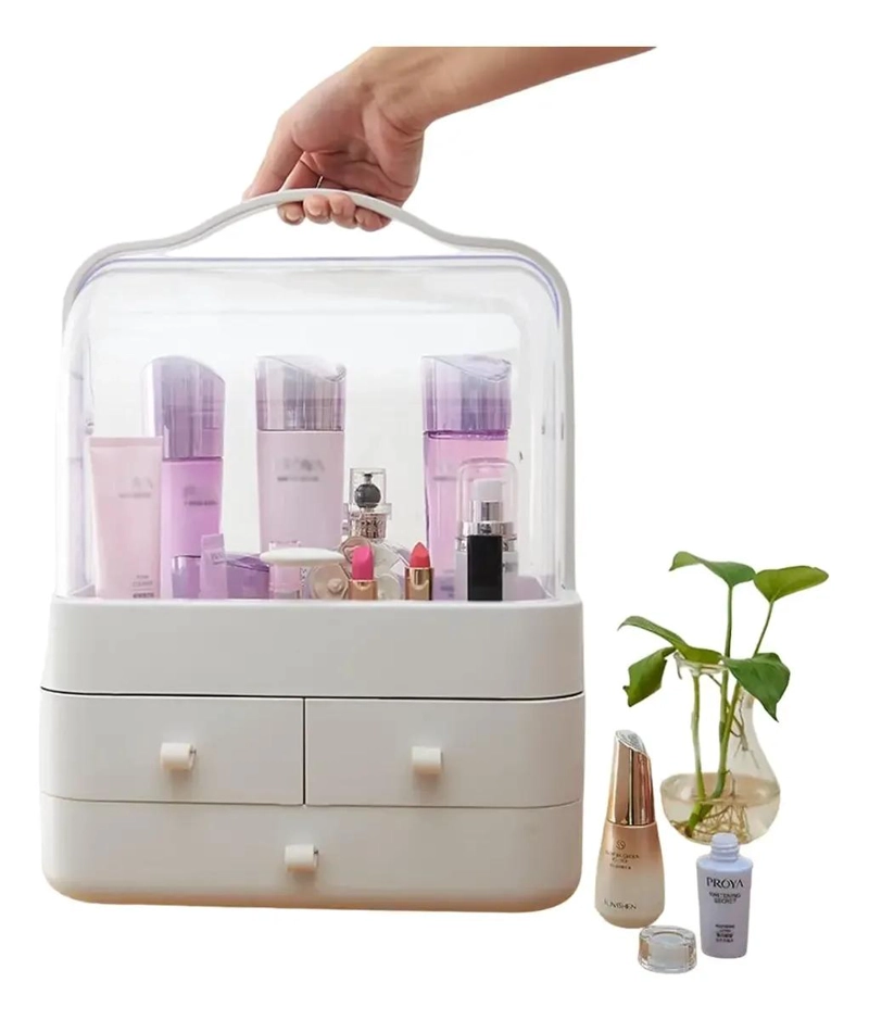 CAJA ORGANIZADORA PORTATIL PARA COSME TICOS Y MAQUILLAJE MULTIUSO - 2