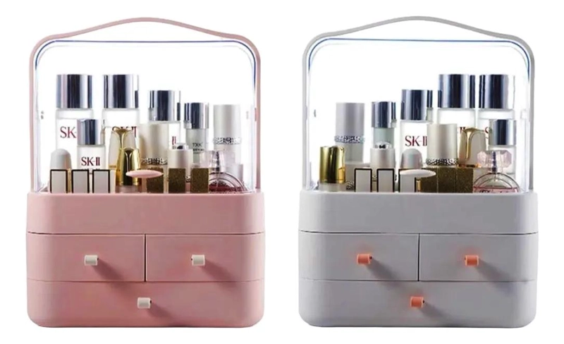 CAJA ORGANIZADORA PORTATIL PARA COSME TICOS Y MAQUILLAJE MULTIUSO - 4