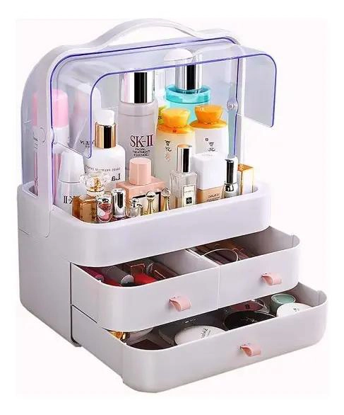 CAJA ORGANIZADORA PORTATIL PARA COSME TICOS Y MAQUILLAJE MULTIUSO - 5
