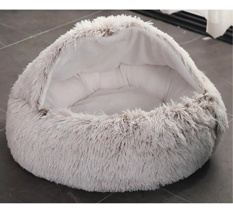 CASA CAMA TIPO NIDO PARA MASCOTAS DE 40 CM CON DISEÑO PLUSH - 3