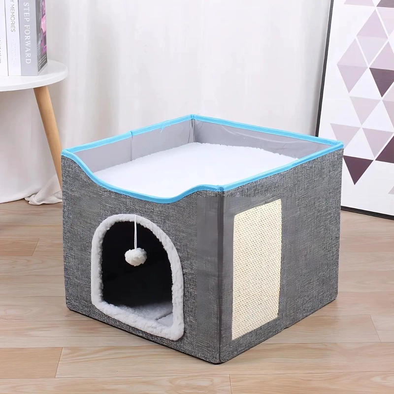 CAMA PLEGABLE PARA MASCOTAS PEQUEÑA COMODA Y RESISTENTE - 2