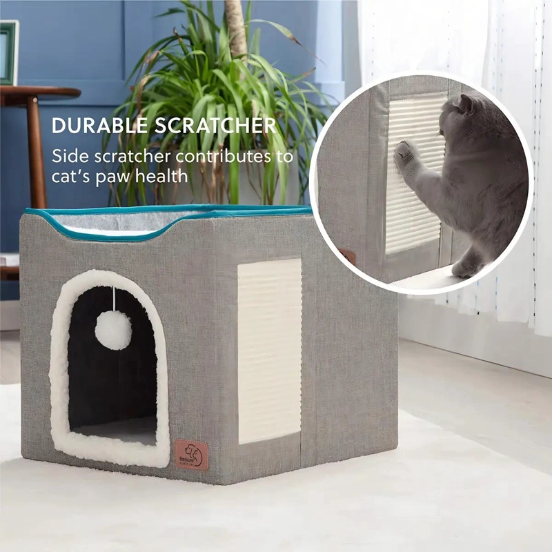 CAMA PLEGABLE PARA MASCOTAS PEQUEÑA COMODA Y RESISTENTE - 3