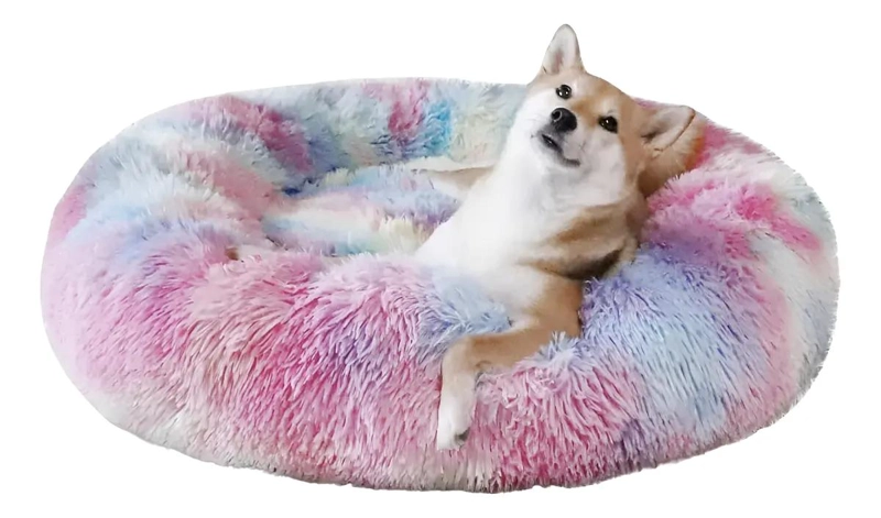 CAMA SUAVE ANTIESTRE S PARA PERROS Y GATOS 70 CM COLOR NEUTRO - 1
