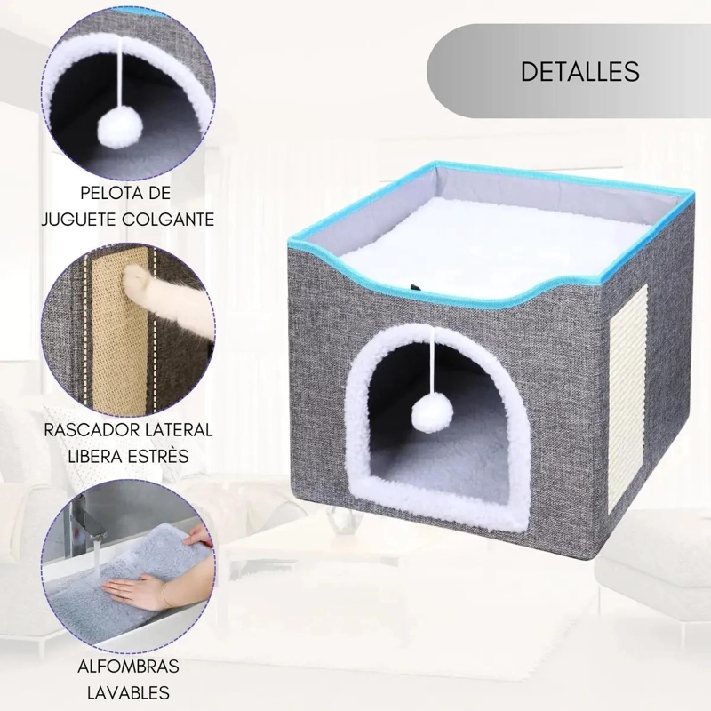 CAMA TIPO IGLU DESMONTABLE PARA MASCOTAS PEQUEÑAS - 2