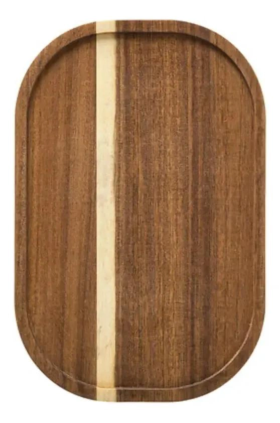 TABLA DE PRESENTACION DE ACASIA 30 X 20 CM COLOR BORDO - 2
