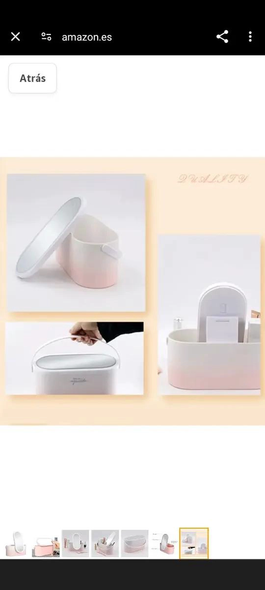 ORGANIZADOR DE MAQUILLAJE CON COMPARTIMENTOS PARA COSME TICOS Y ACCESORIOS - 4