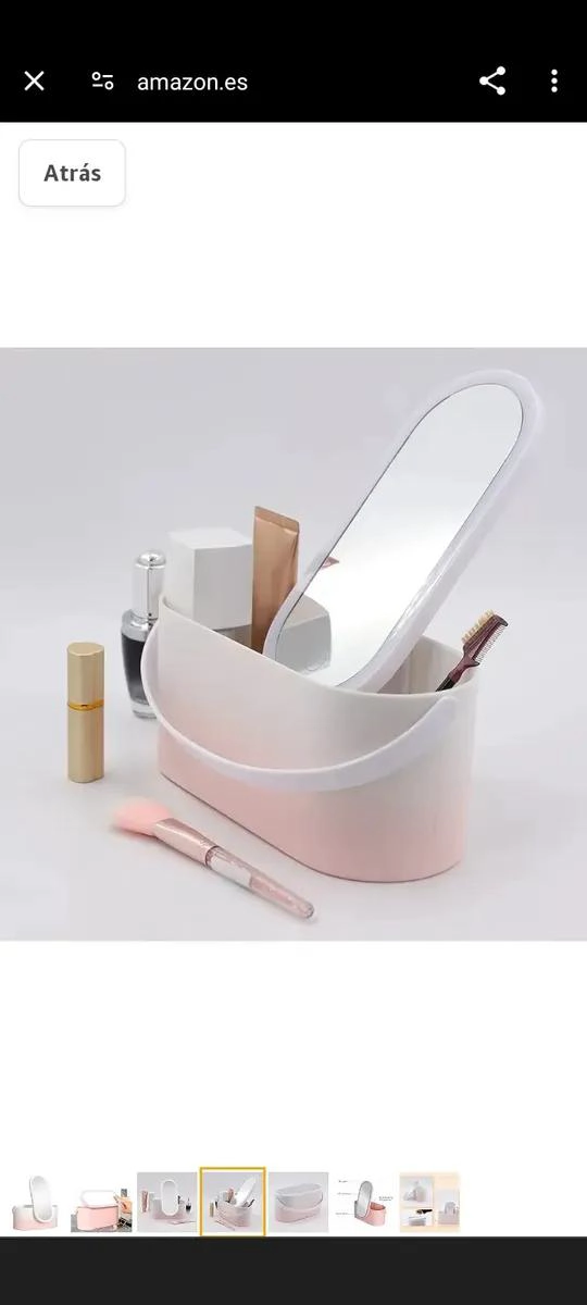 ORGANIZADOR DE MAQUILLAJE CON COMPARTIMENTOS PARA COSME TICOS Y ACCESORIOS - 5