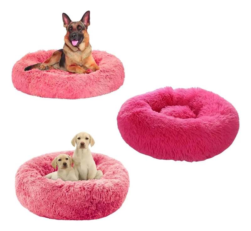 CAMA DE FELPA SUAVE ANTIESTRE S PARA PERROS Y GATOS 100 CM - 4