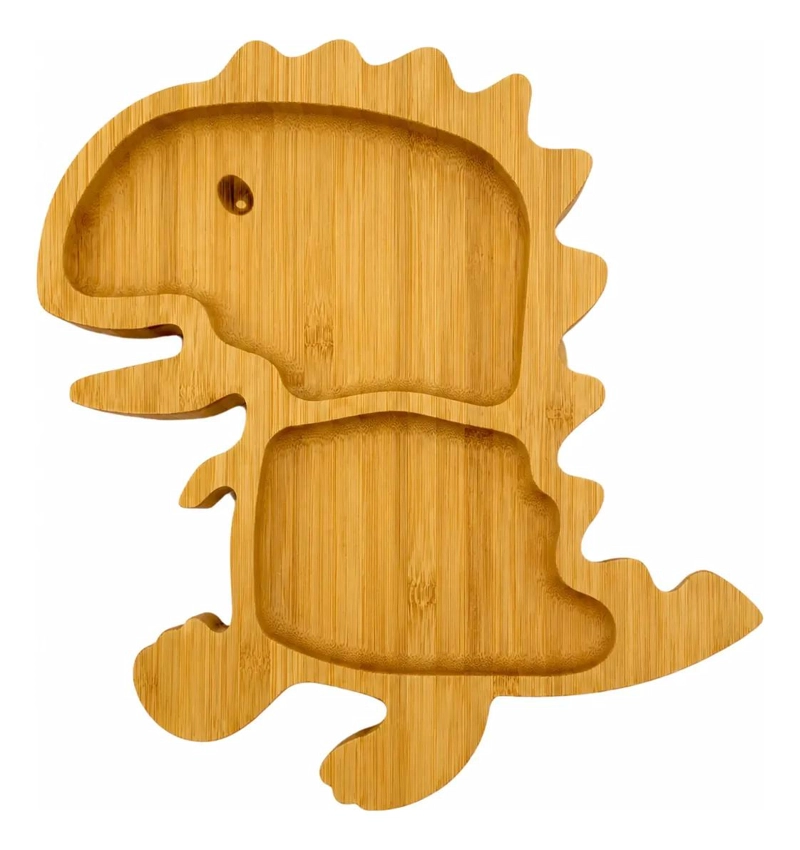 TABLA DE PICOTEO EN BAMBU CON FORMA DE DINOSAURIO PARA APERITIVOS - 2
