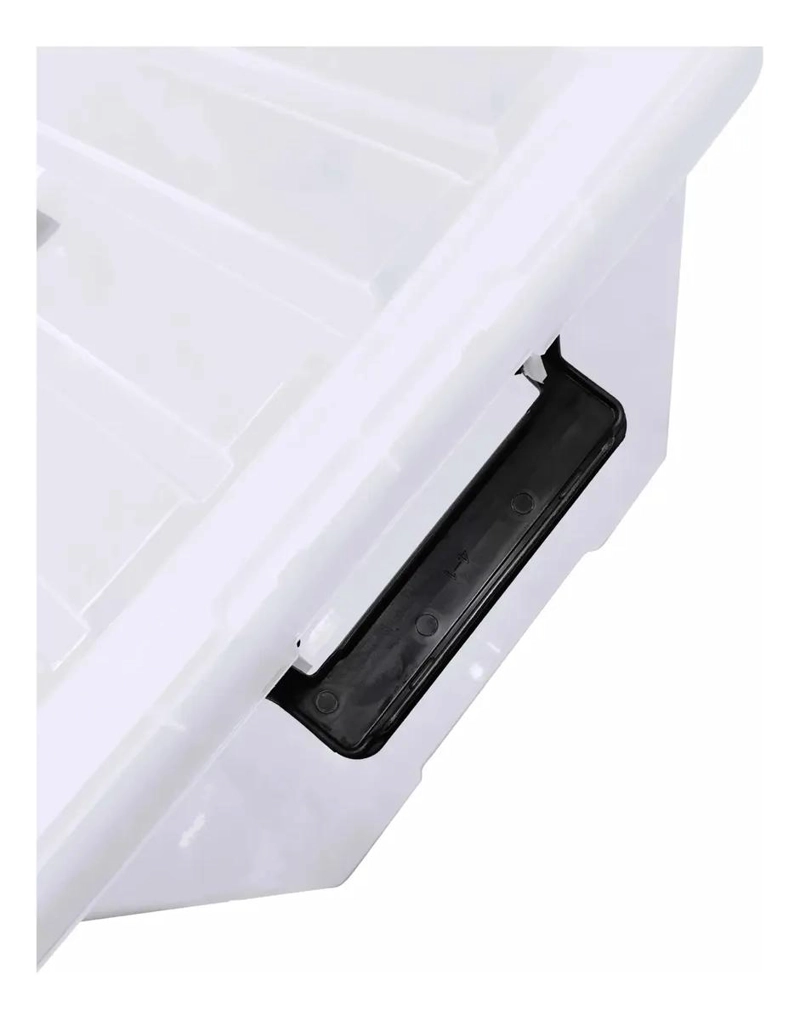 CAJA PLASTICA TRANSPARENTE PARA ALMACENAMIENTO Y ORGANIZACION DE 35 LITROS - 4