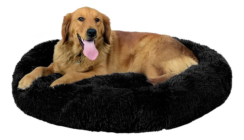 CAMA REDONDA ANTIESTRE S PARA PERROS DE RAZA EXTRA GRANDE - 1