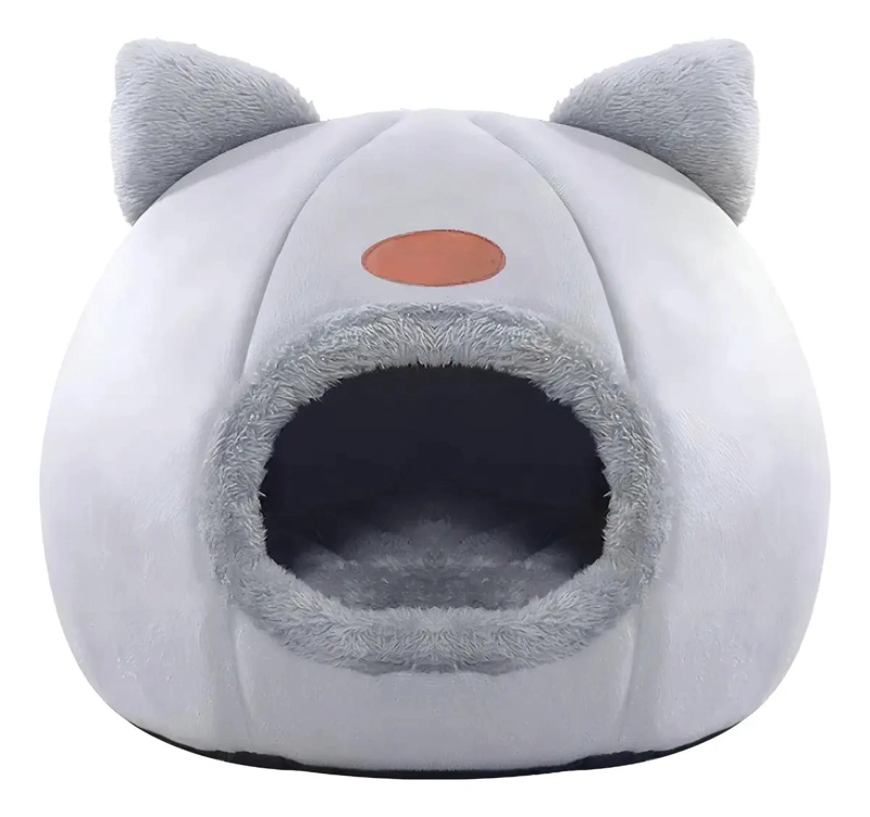 CAMA TIPO IGLU PARA MASCOTAS PEQUEÑAS GATOS Y PERROS - 5