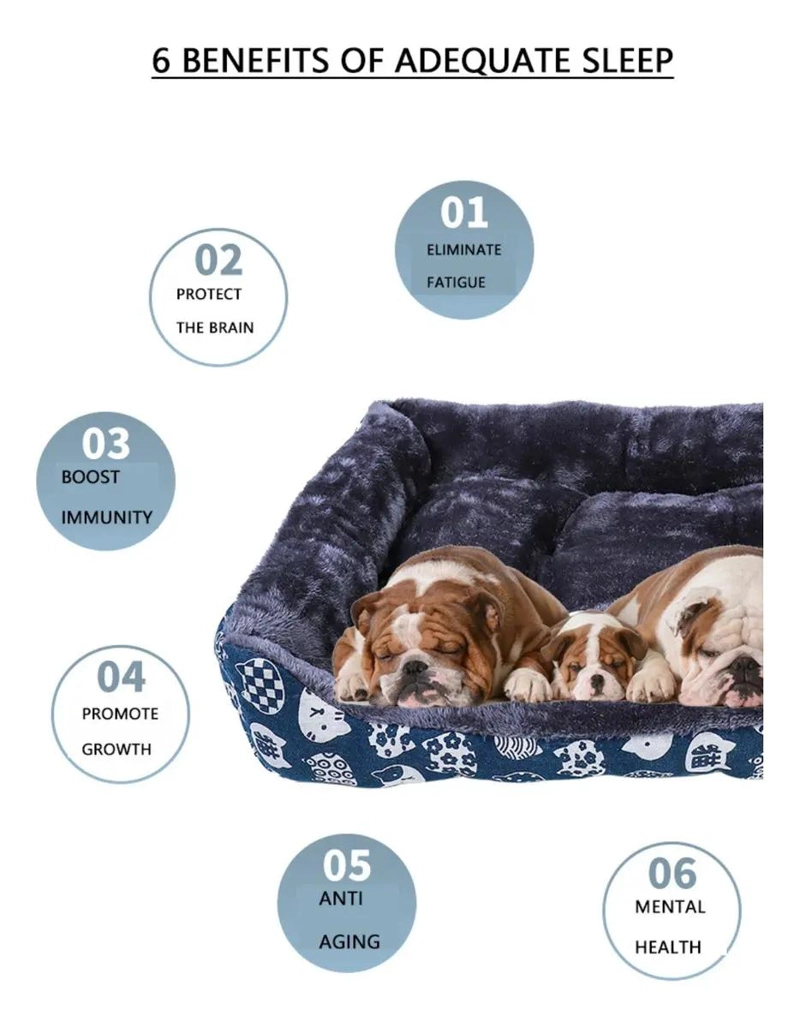 CAMA ULTRASUAVE PARA MASCOTAS GRANDES HASTA 50 KG CON DISEÑO COMODO - 4