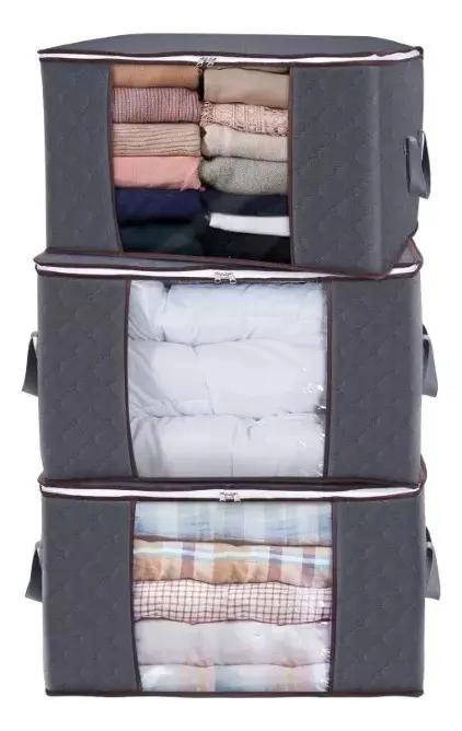 KIT DE ORGANIZACION CON 3 ORGANIZADORES PARA BOLSAS Y ROPA Y CAJA MULTIUSOS - 2