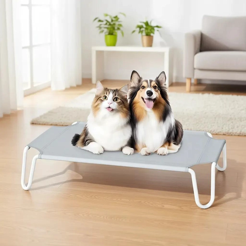 CAMA ELEVADA PARA MASCOTA GRANDE CON ESTRUCTURA RESISTENTE Y COMODA - 1