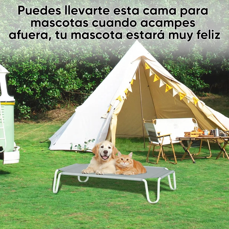 CAMA ELEVADA PARA MASCOTA GRANDE CON ESTRUCTURA RESISTENTE Y COMODA - 5