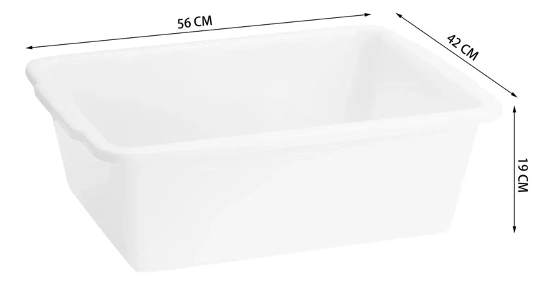 BANDEJA ORGANIZADORA PLASTICA MULTIUSO CAPACIDAD 36 LITROS - 5