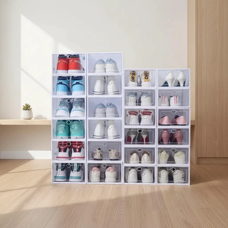 SET DE 6 ORGANIZADORES PARA ZAPATOS CON VENTILACION MEJORADA - 1