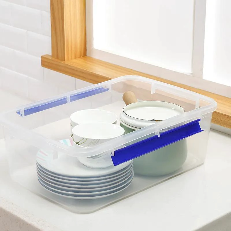 CAJA ORGANIZADORA PLASTICA MULTIUSO CON CAPACIDAD DE 24 LITROS - 5