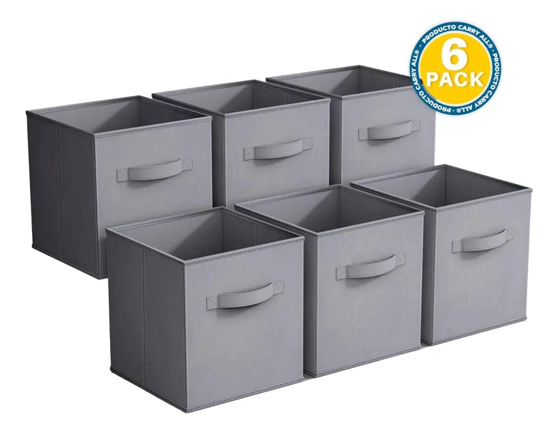 SET DE 6 CAJAS ORGANIZADORAS PLEGABLES PARA CLOSET Y ALMACENAMIENTO - 1