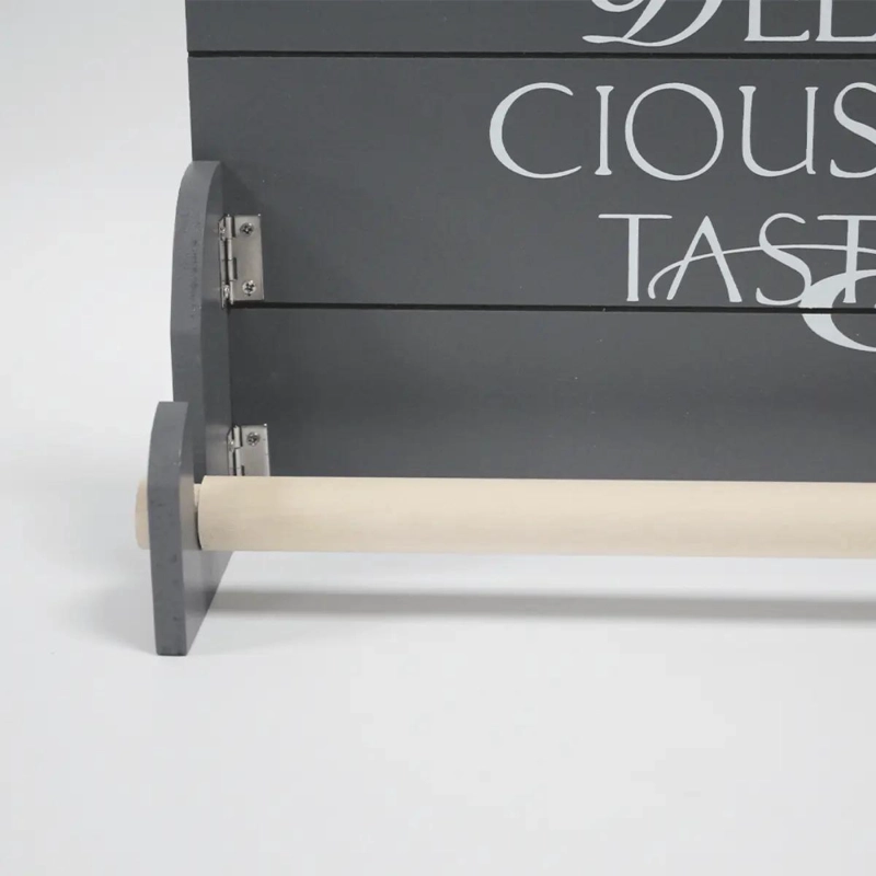 DISPENSADOR DE ROLLO DE TOALLA PARA COCINA ESTILO VINTAGE GRIS - 4
