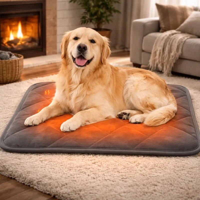MANTA CALEFACCIONABLE PARA MASCOTAS SEGURA Y LAVABLE - 2
