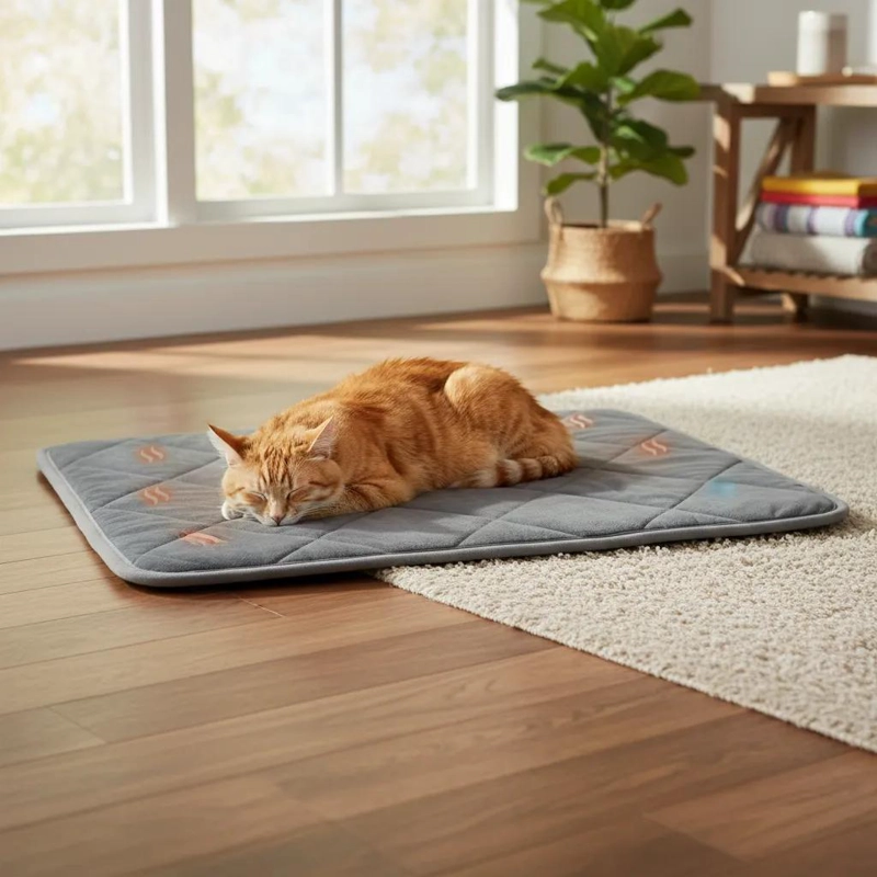 MANTA CALEFACCIONABLE PARA MASCOTAS SEGURA Y LAVABLE - 5