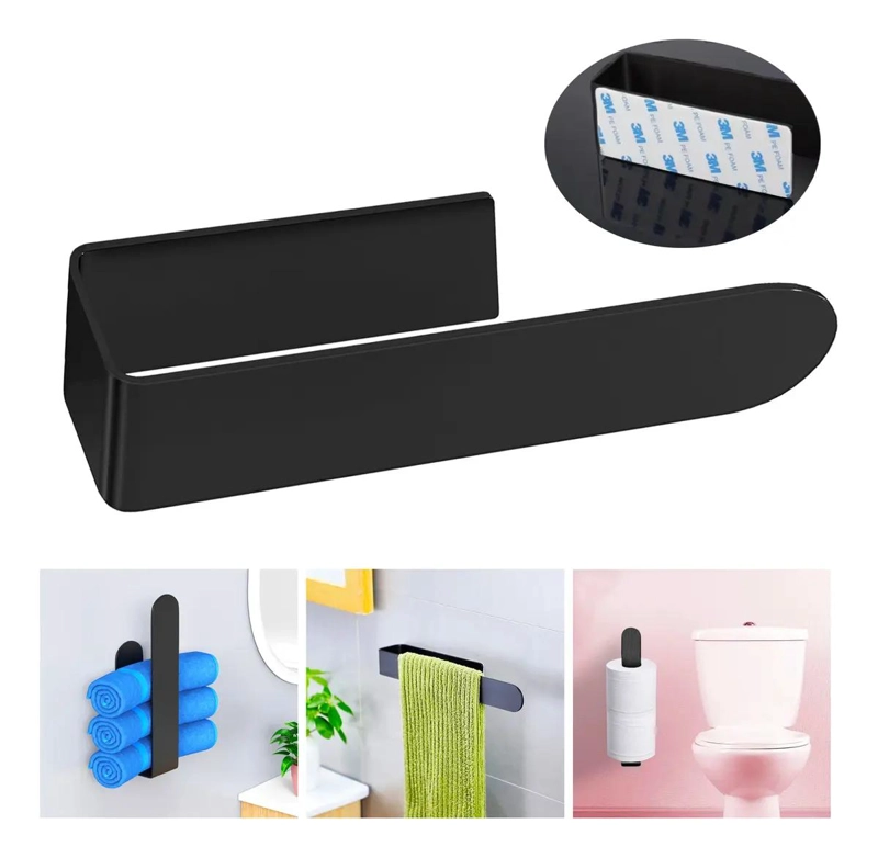 TOALLERO ADHESIVO DE ACERO INOXIDABLE PARA COCINA Y BAÑO - 1