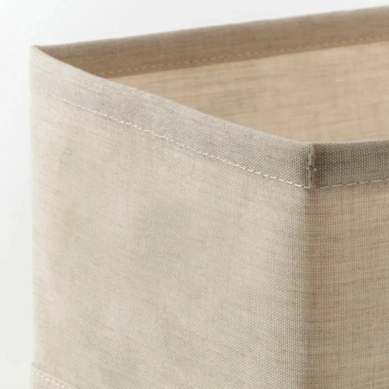 SET DE 3 CAJAS ORGANIZADORAS PARA ROPA BEIGE DE TEXTIL 20X38X12 CM - 3