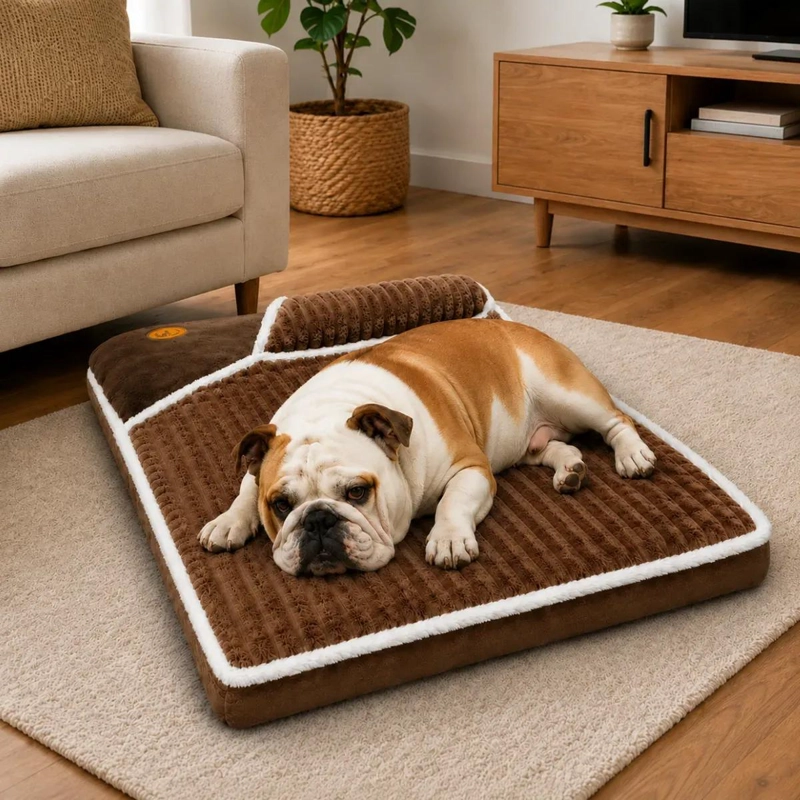 CAMA COMODA PARA MASCOTAS PERROS Y GATOS CON COLCHON SUAVE - 5