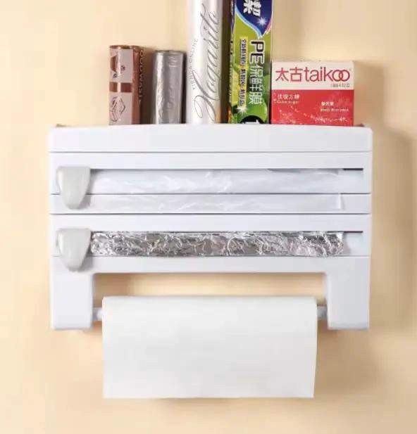 DISPENSADOR DE COCINA MULTIFUNCIONAL 4 EN 1 PARA PAPEL Y FILM - 1