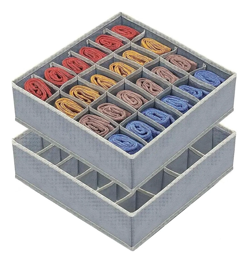 ORGANIZADOR PLEGABLE PARA CAJON CON 24 CELDAS PARA ROPA INTERIOR - 1