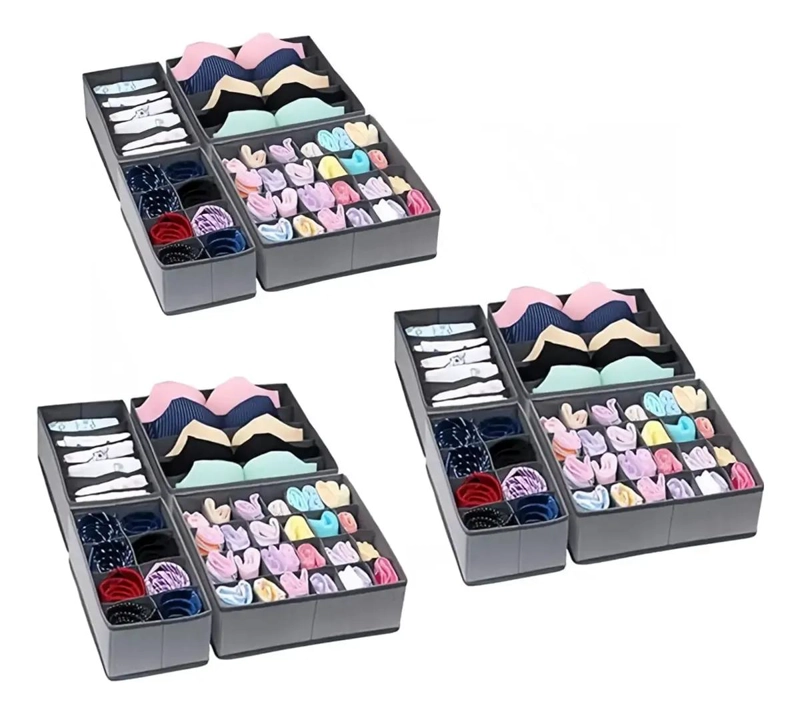 SET DE 12 ORGANIZADORES PARA ROPA INTERIOR Y ACCESORIOS - 1