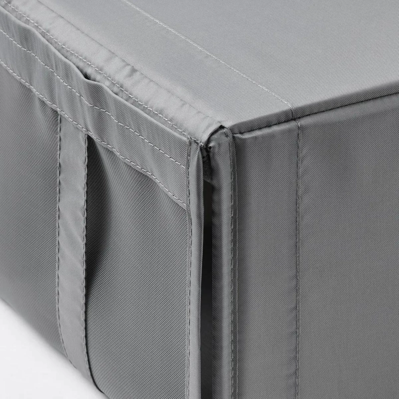 CAJA ORGANIZADORA PLEGABLE PARA ZAPATOS 22X34X16 CM COLOR GRIS OSCURO - 2