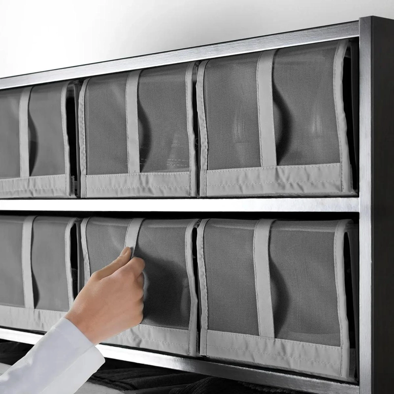 CAJA ORGANIZADORA PLEGABLE PARA ZAPATOS 22X34X16 CM COLOR GRIS OSCURO - 3