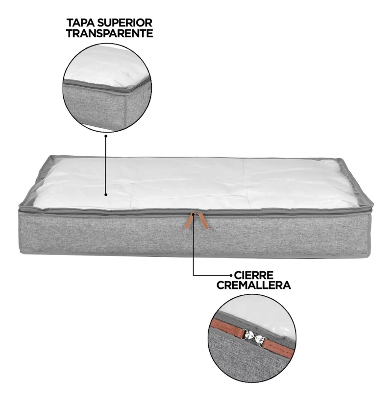SET DE 3 BOLSOS ORGANIZADORES PARA ROPA CON CAPACIDAD DE 70 LITROS - 3