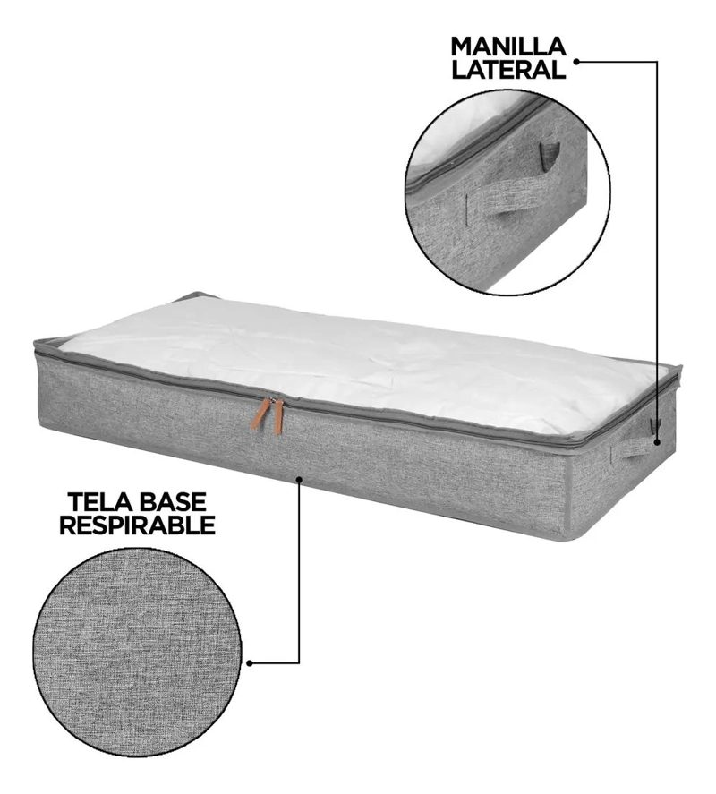 SET DE 3 BOLSOS ORGANIZADORES PARA ROPA CON CAPACIDAD DE 70 LITROS - 4